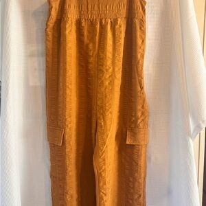 Cider Orange Jumpsuit Relaxed Fit Lightweight